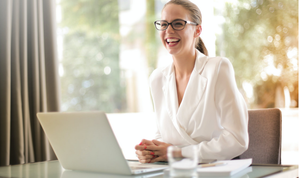 a happy finance CEO